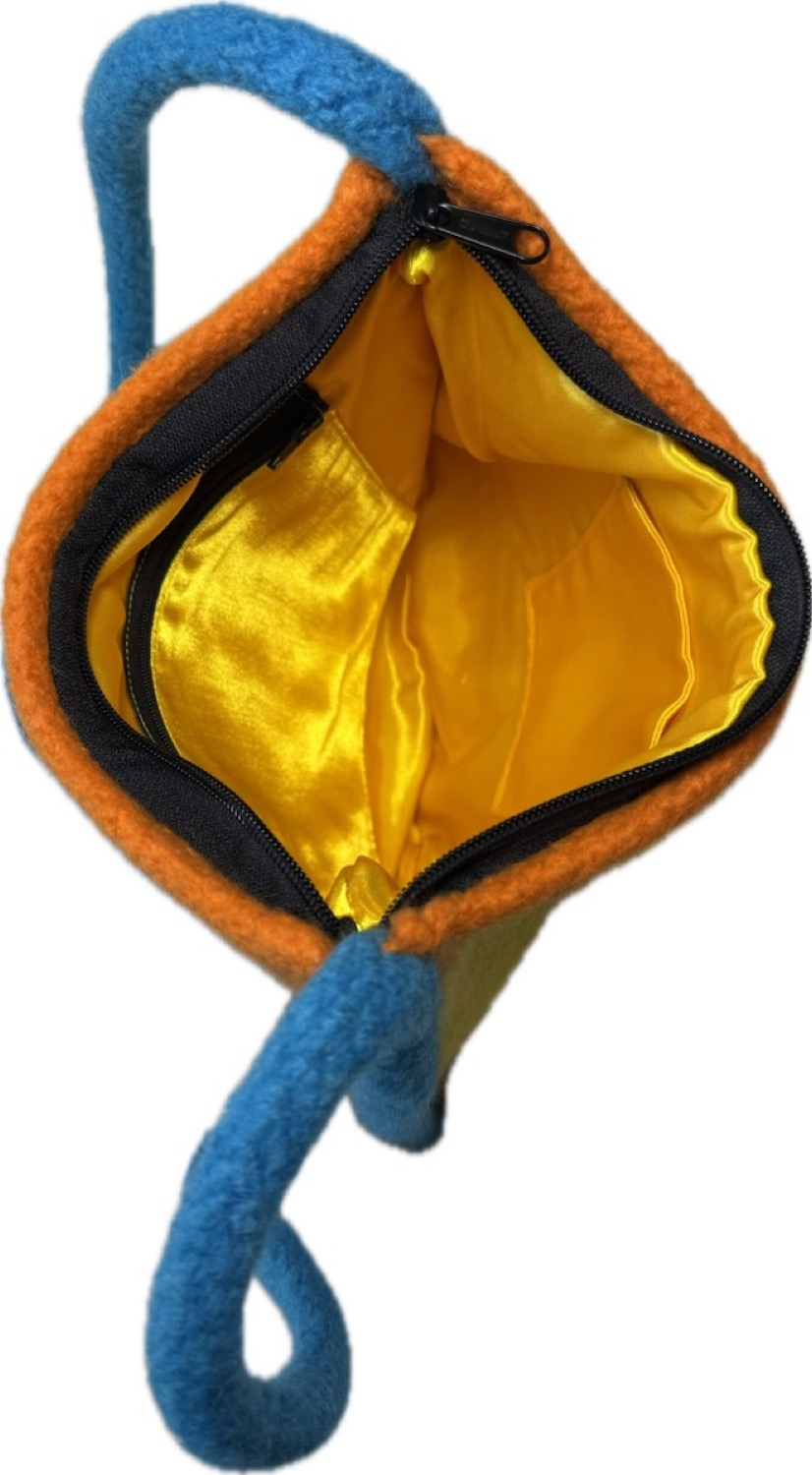 interior view showing gold lining